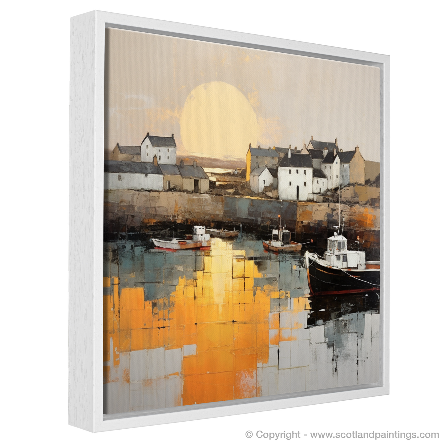 Portmahomack Harbour at Sunset: A Minimalist Masterpiece