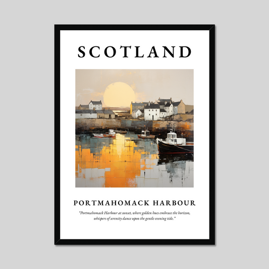 Poster of Portmahomack Harbour, Scotland.