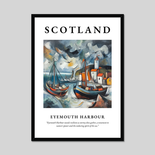 Poster of Eyemouth Harbour, Scotland.