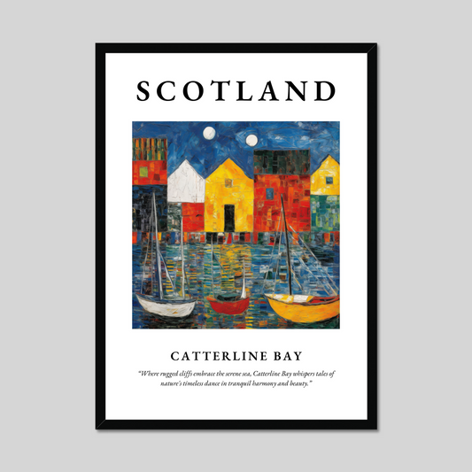 Poster of Catterline Bay, Scotland.