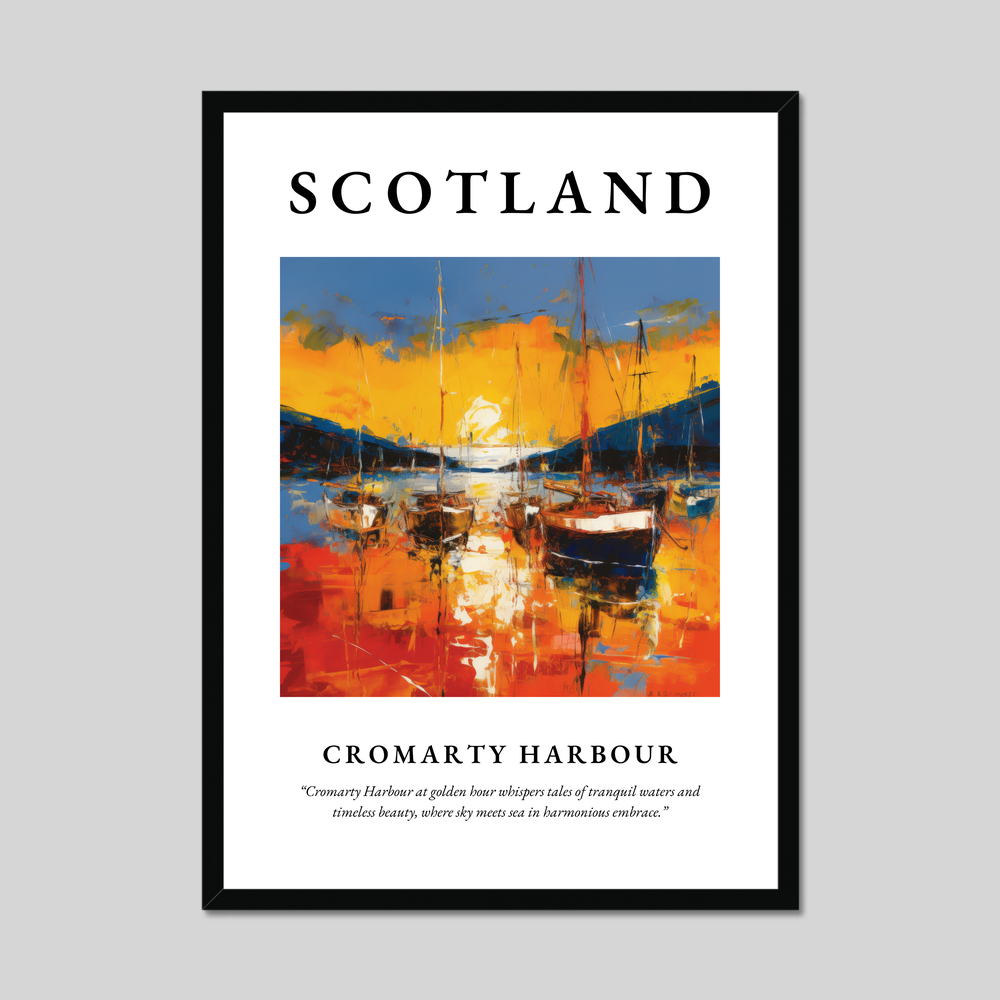 Poster of Cromarty Harbour, Scotland.