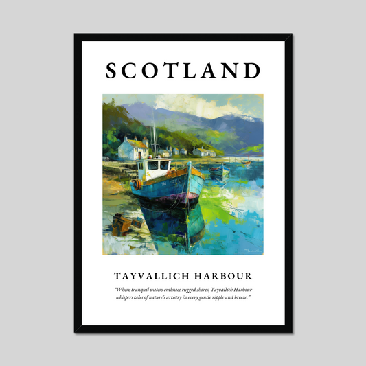 Poster of Tayvallich Harbour, Scotland.