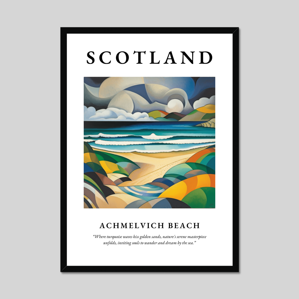 Poster of Achmelvich Beach, Scotland.