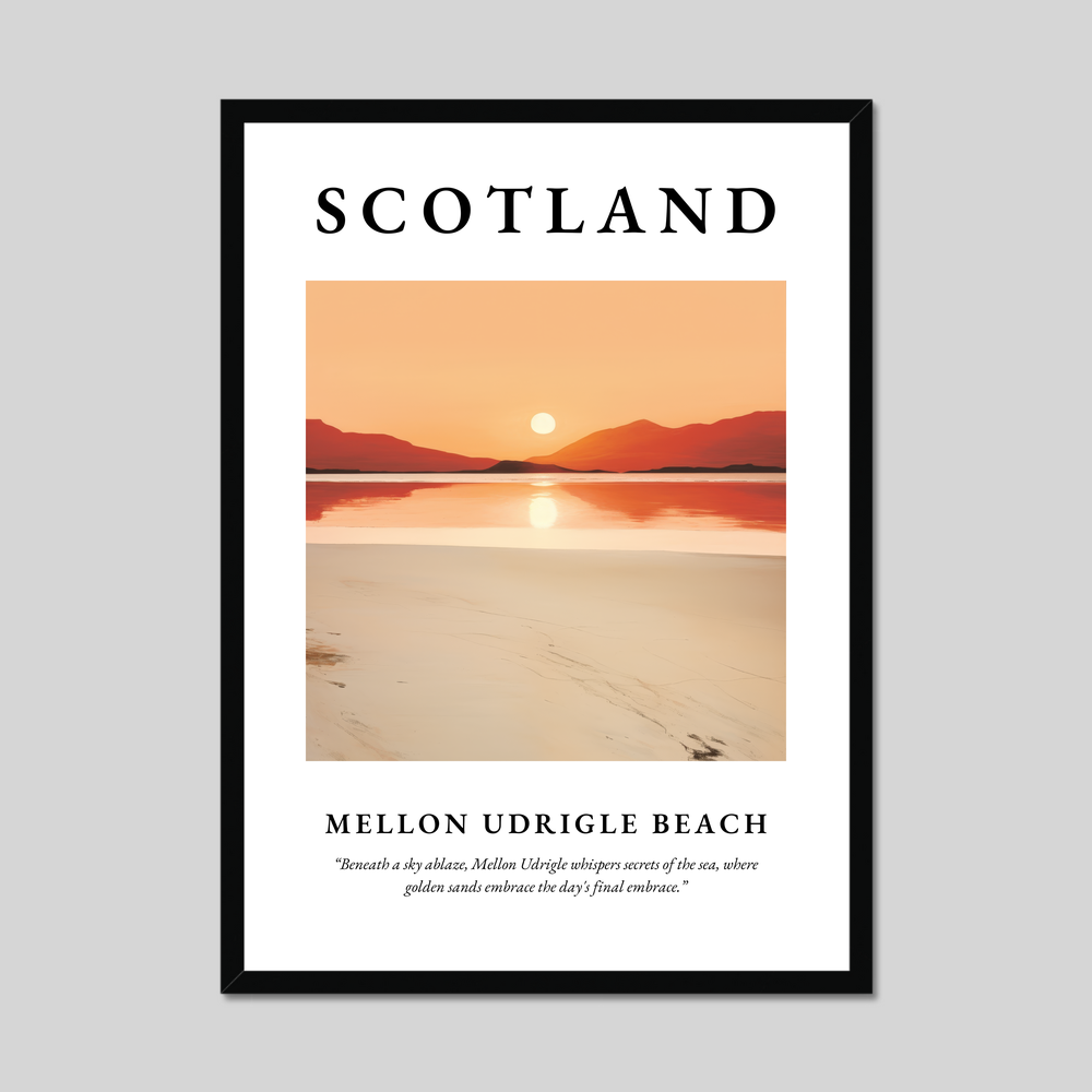 Poster of Mellon Udrigle Beach, Scotland.