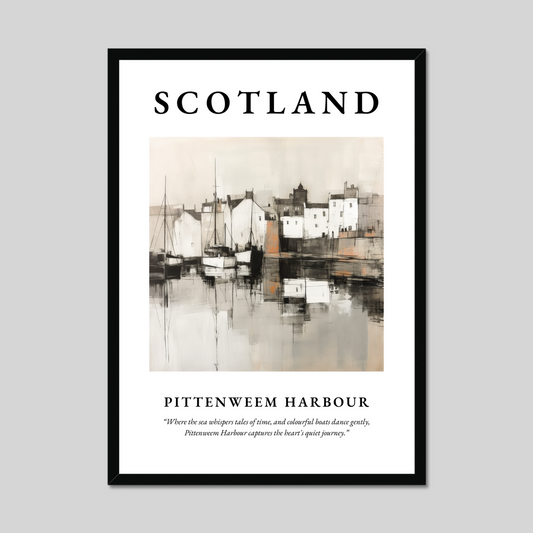 Poster of Pittenweem Harbour, Scotland.