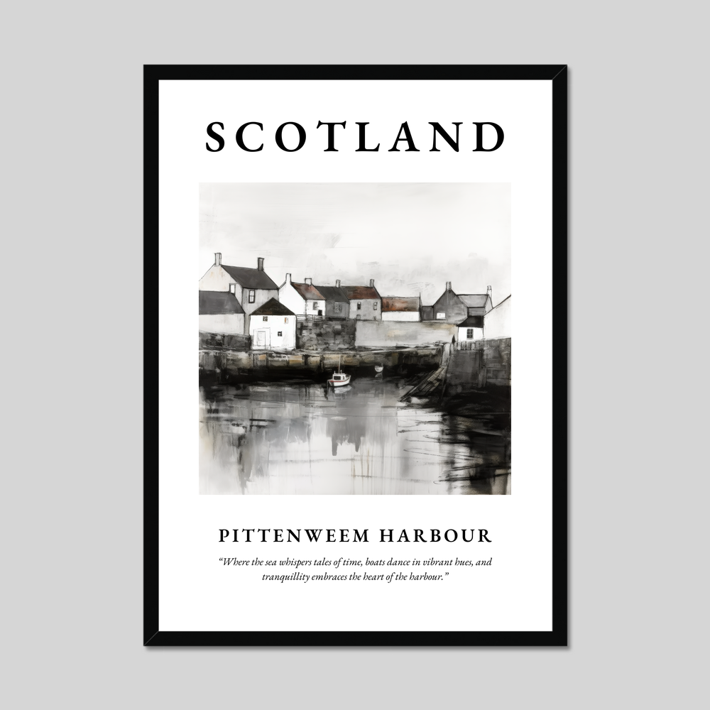 Poster of Pittenweem Harbour, Scotland.