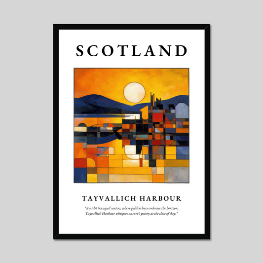 Poster of Tayvallich Harbour, Scotland.