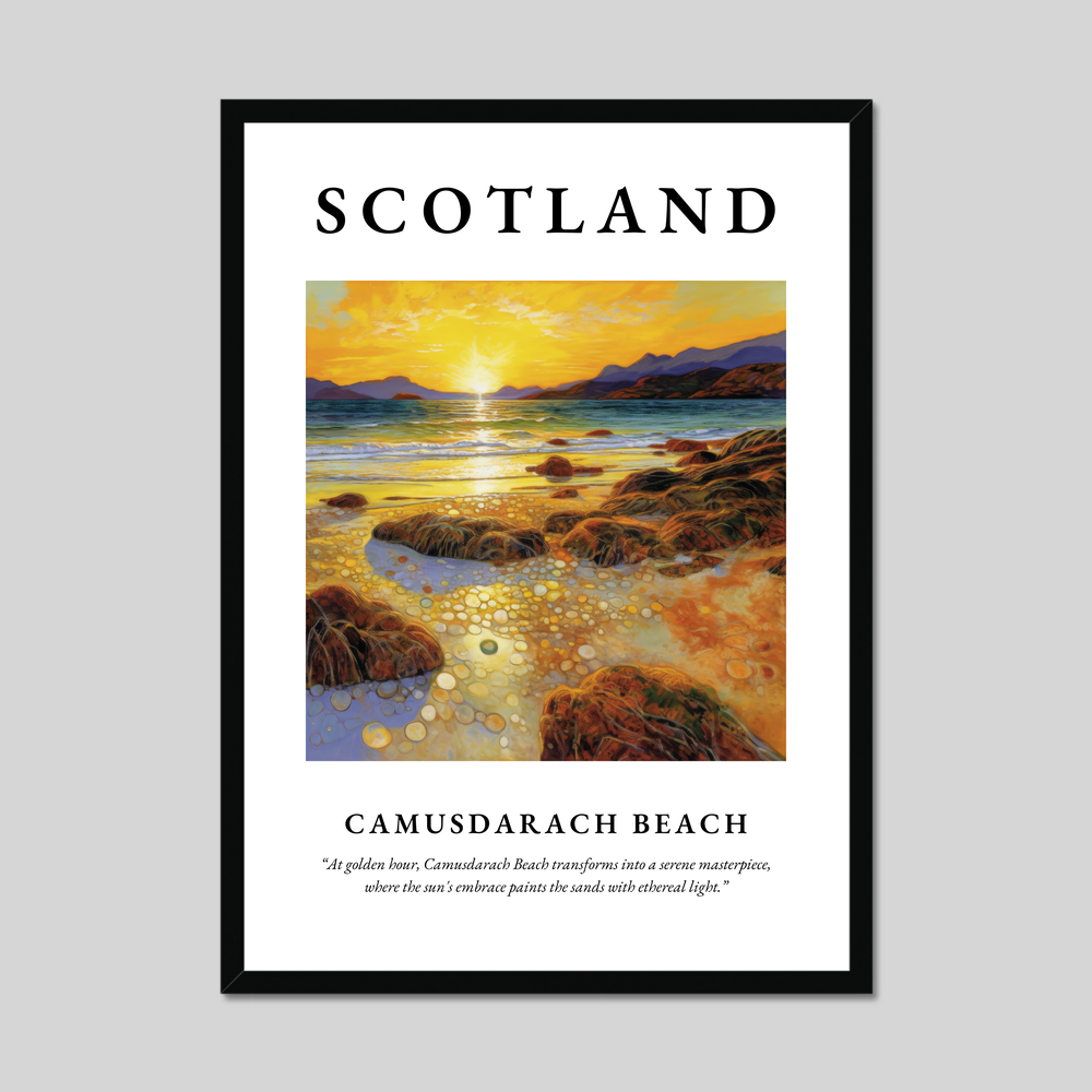 Poster of Camusdarach Beach, Scotland.