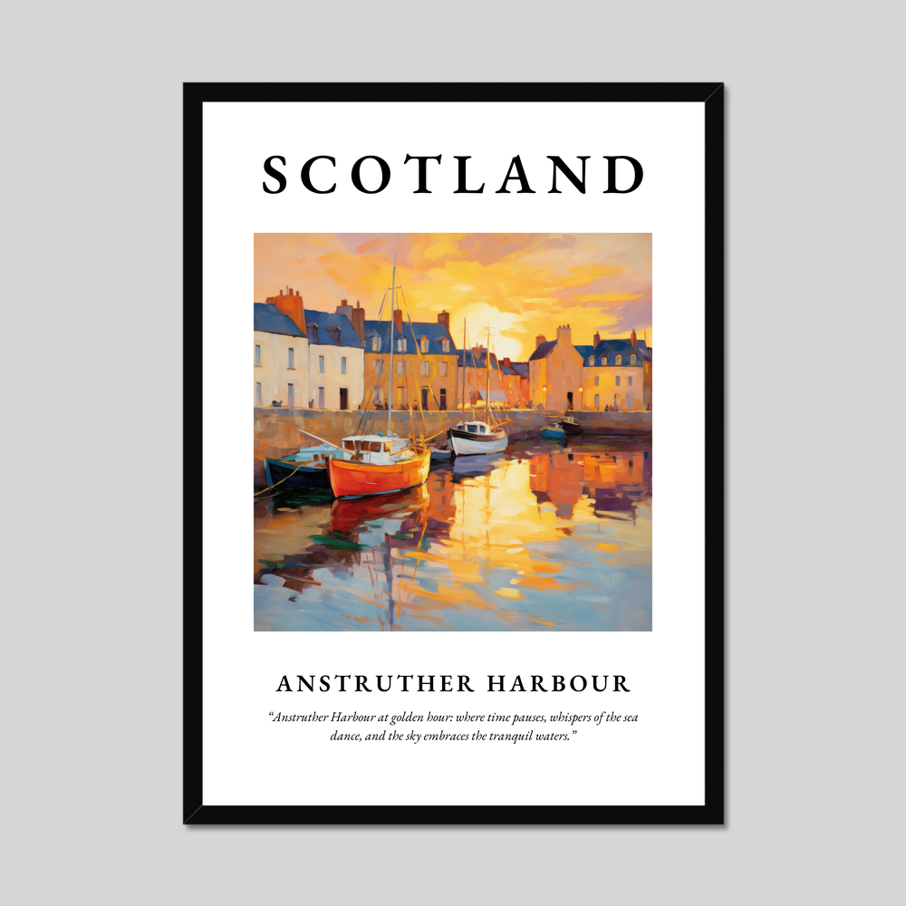 Poster of Anstruther Harbour, Scotland.