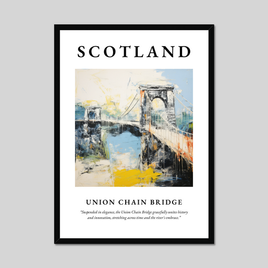 Poster of Union Chain Bridge, Scotland.