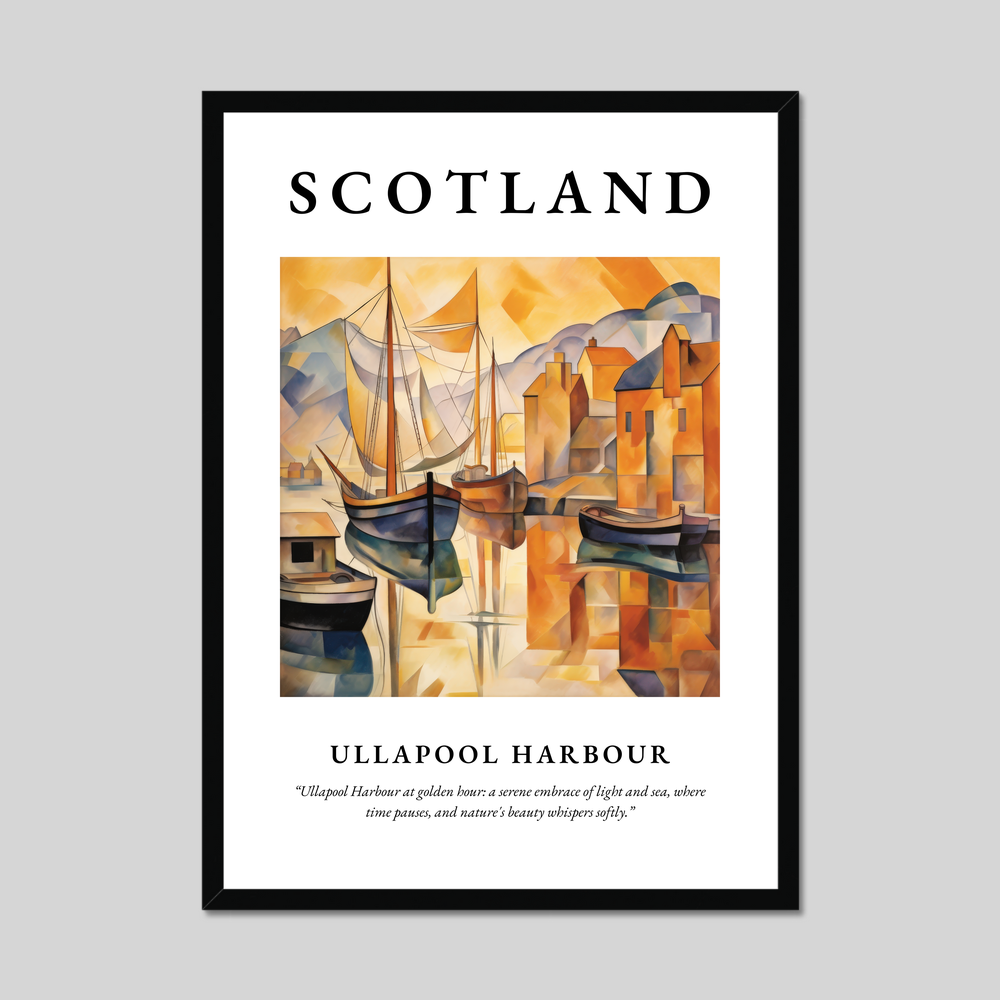 Poster of Ullapool Harbour, Scotland.