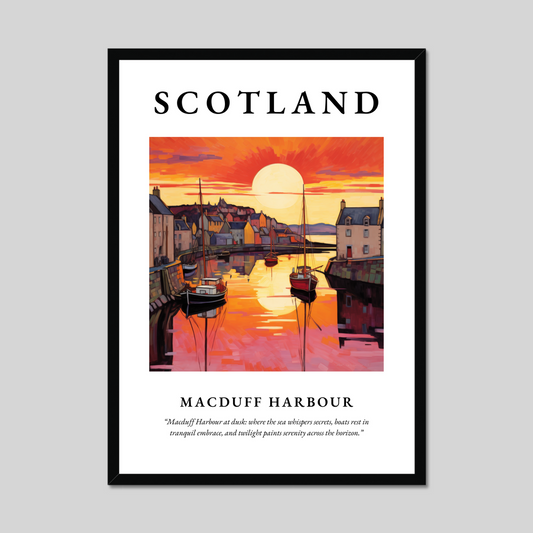 Poster of Macduff Harbour, Scotland.