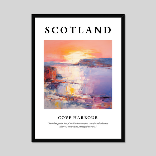 Poster of Cove Harbour, Scotland.