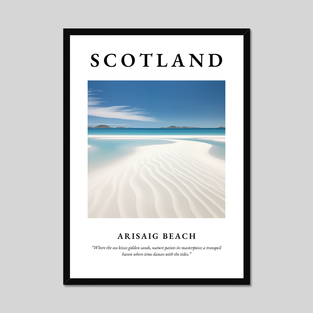 Poster of Arisaig Beach, Scotland.