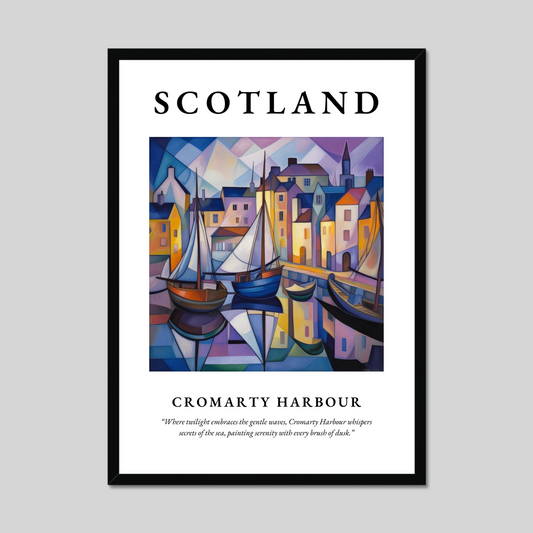 Poster of Cromarty Harbour, Scotland.