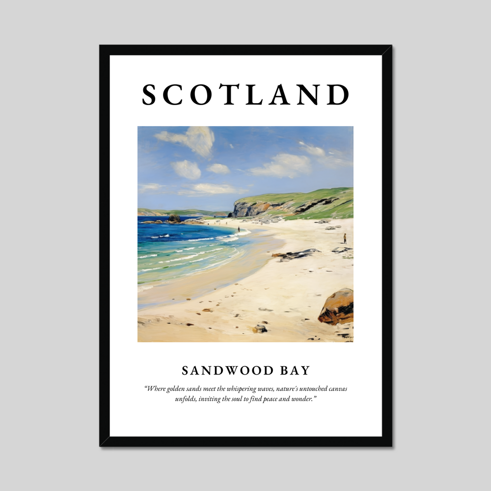 Poster of Sandwood Bay, Scotland.