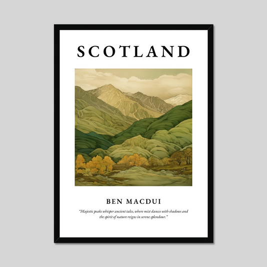 Poster of Ben Macdui, Scotland.