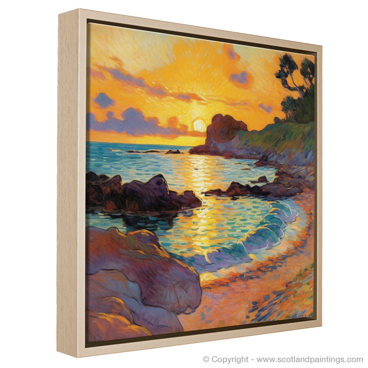 Golden Hour at Catterline Bay: An Impressionist Escape