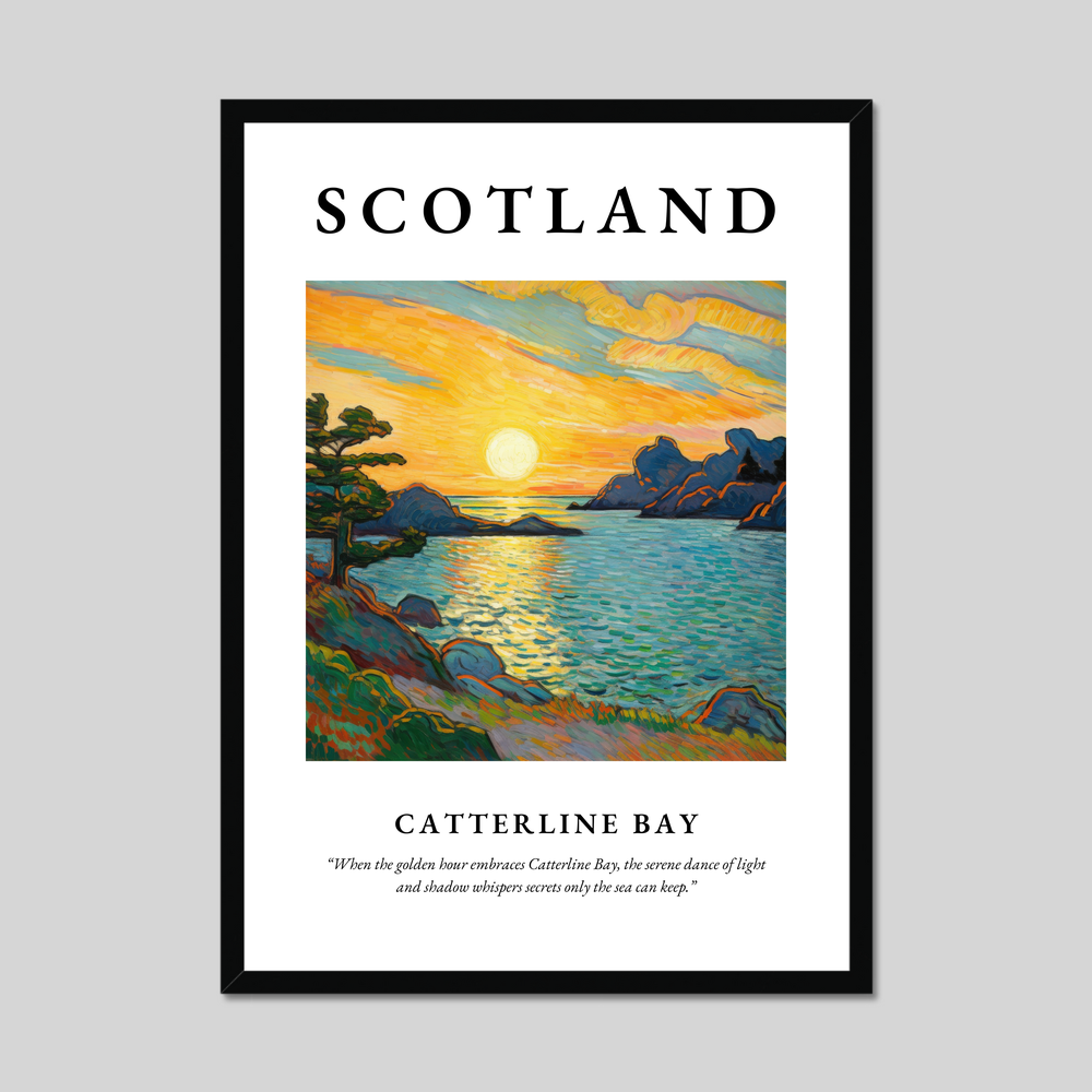 Poster of Catterline Bay, Scotland.