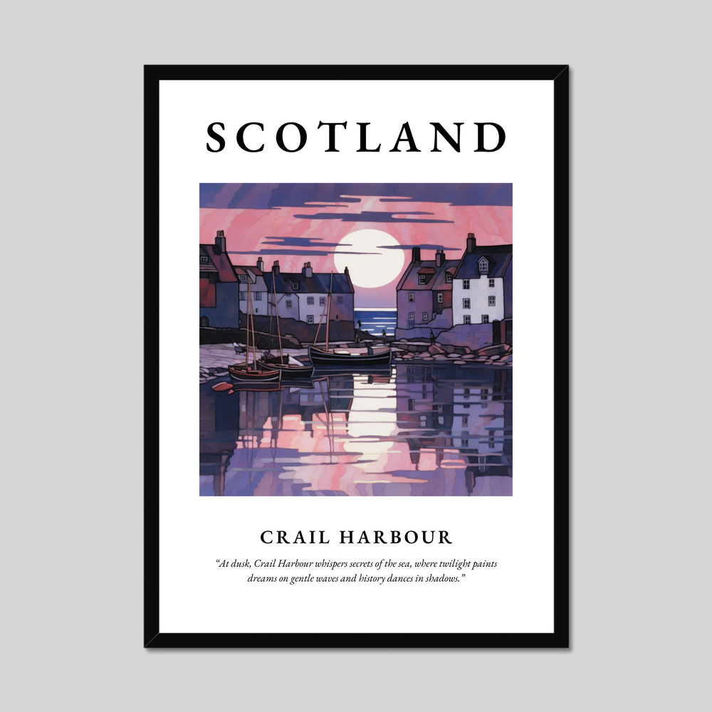 Poster of Crail Harbour, Scotland.