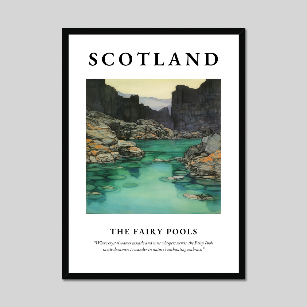 Poster of The Fairy Pools, Scotland.