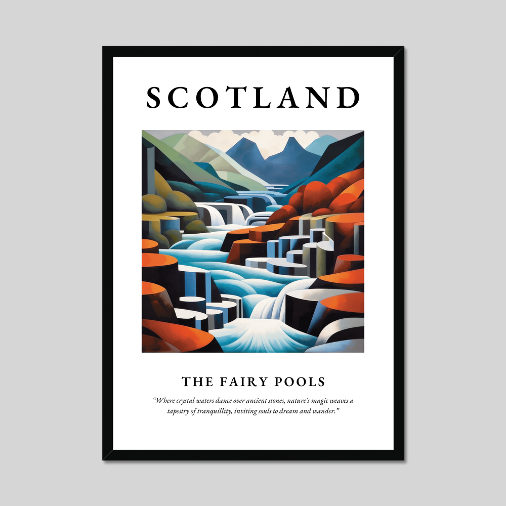 Poster of The Fairy Pools, Scotland.