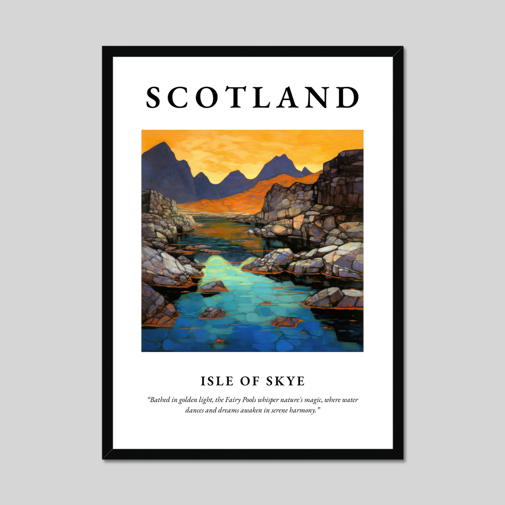 Poster of Isle of Skye, Scotland.