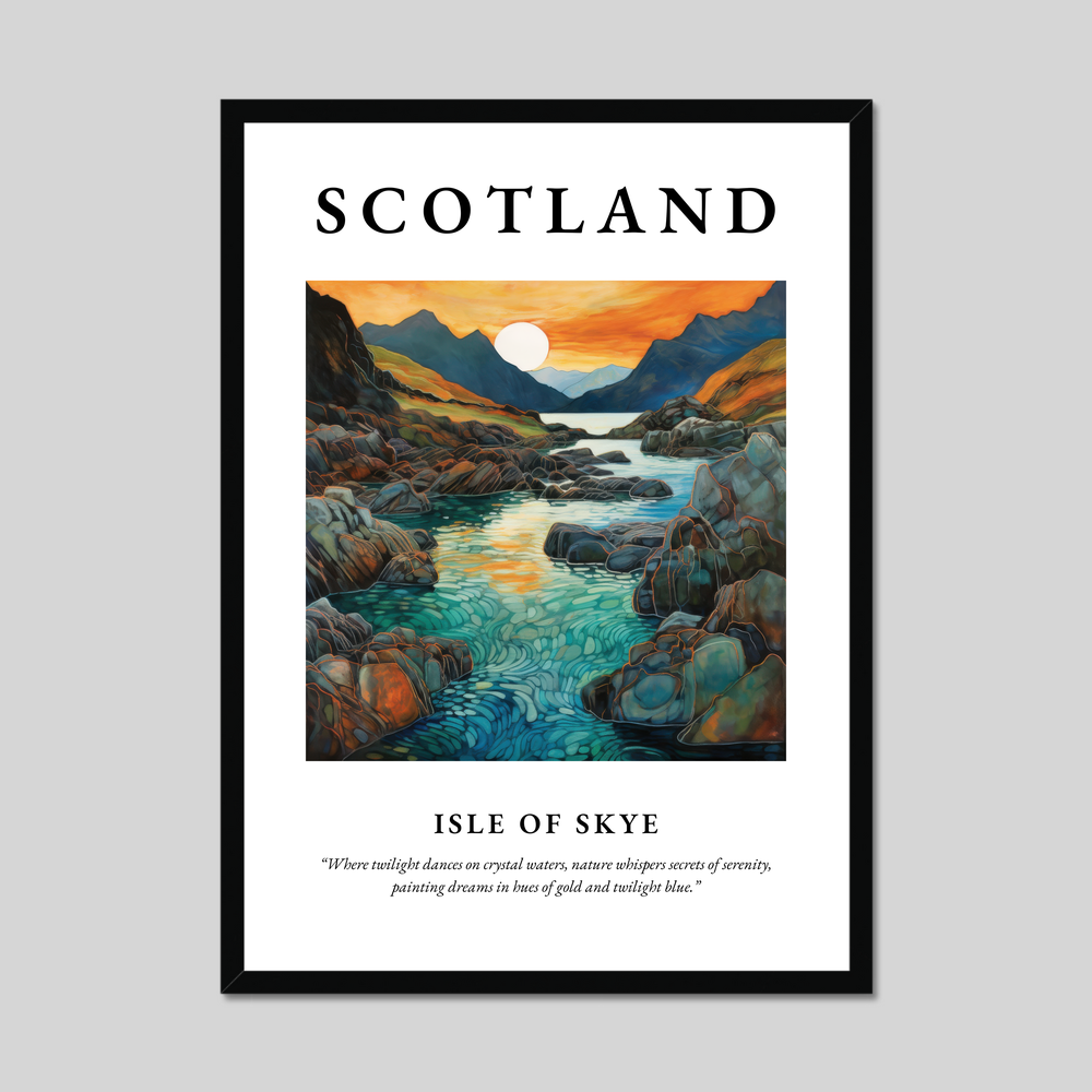 Poster of Isle of Skye, Scotland.