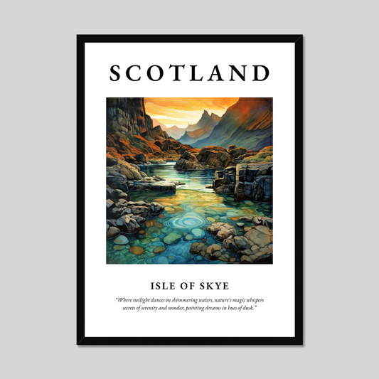 Poster of Isle of Skye, Scotland.