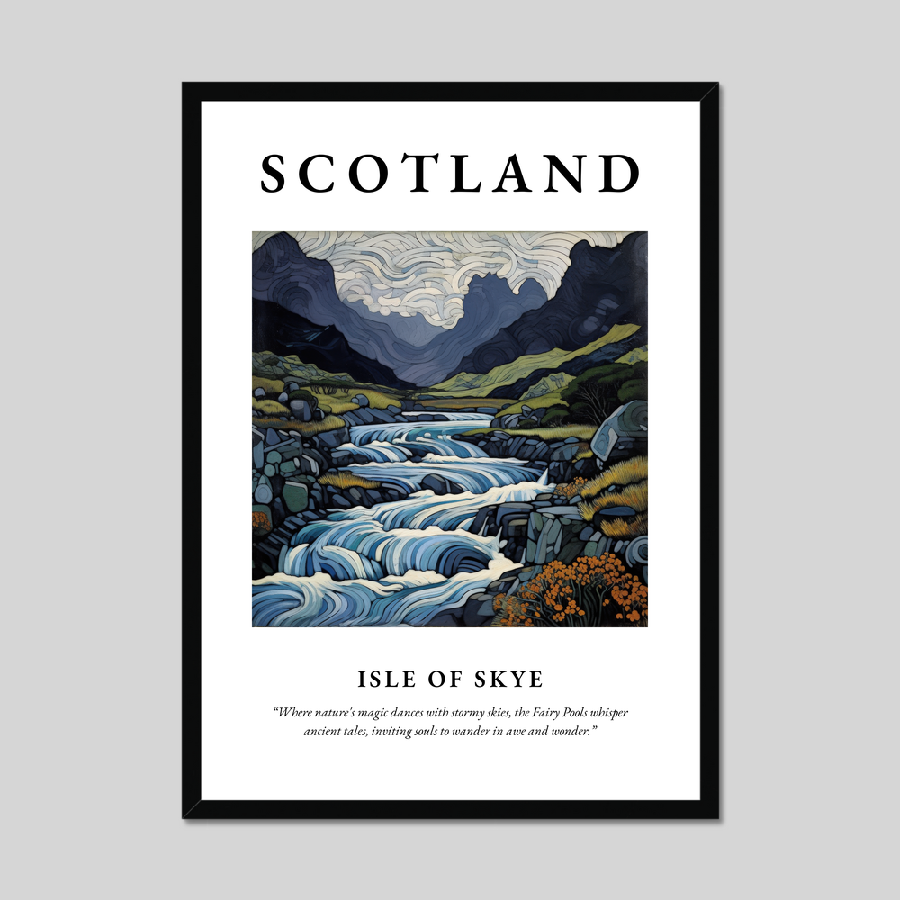 Poster of Isle of Skye, Scotland.