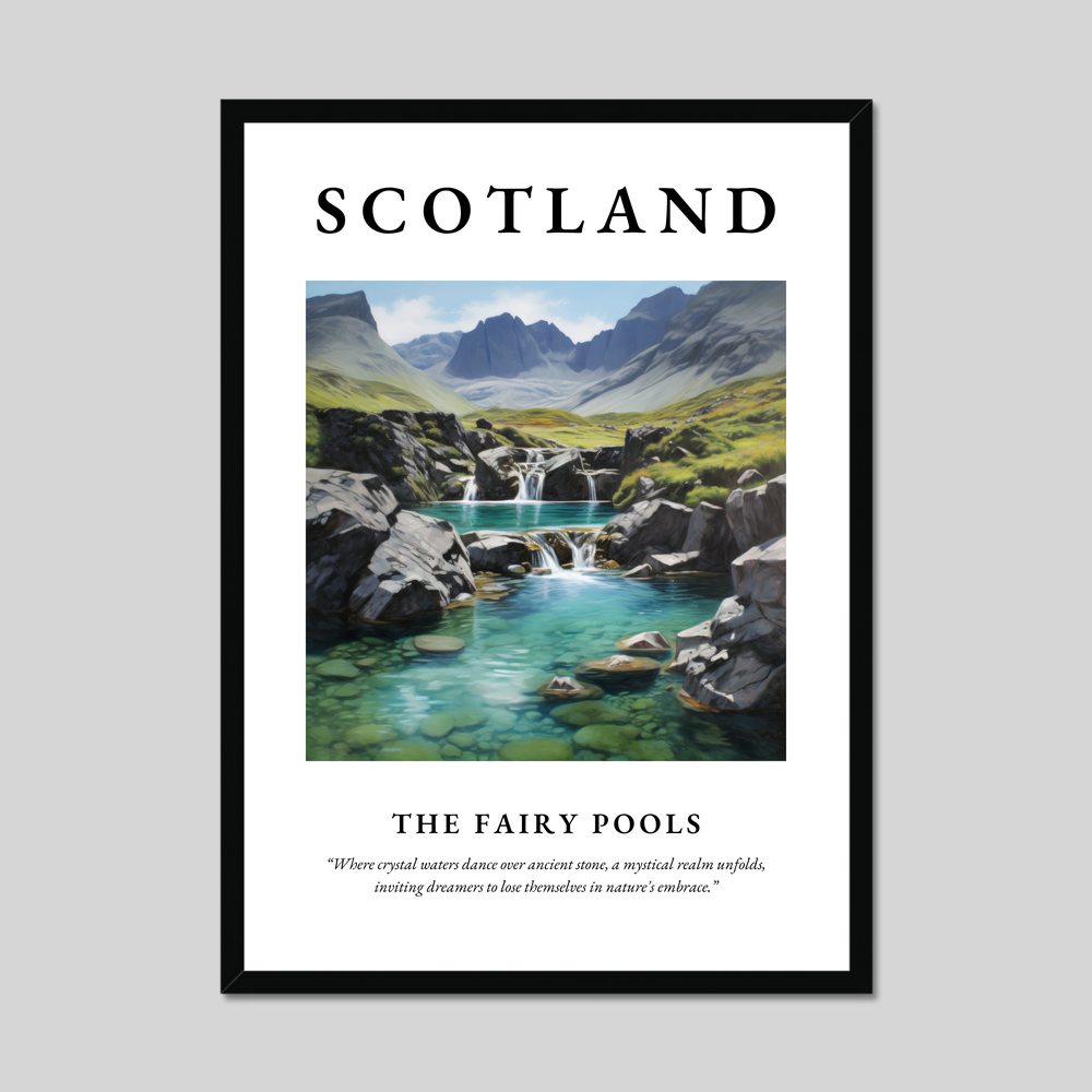 Poster of The Fairy Pools, Scotland.