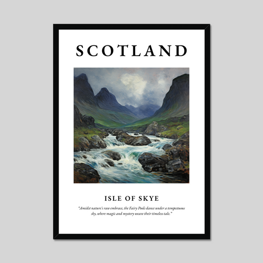 Poster of Isle of Skye, Scotland.