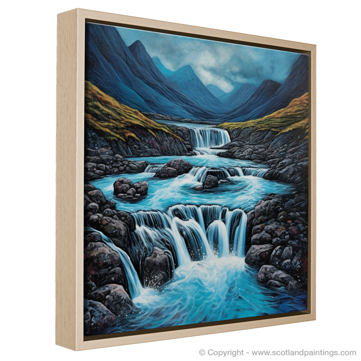 Enchanted Waters and Brooding Skies: A Naive Art Tribute to Isle of Skye Fairy Pools