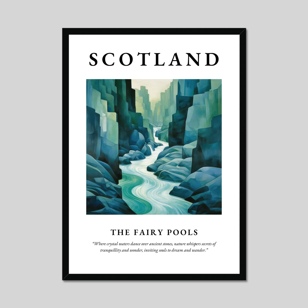 Poster of The Fairy Pools, Scotland.