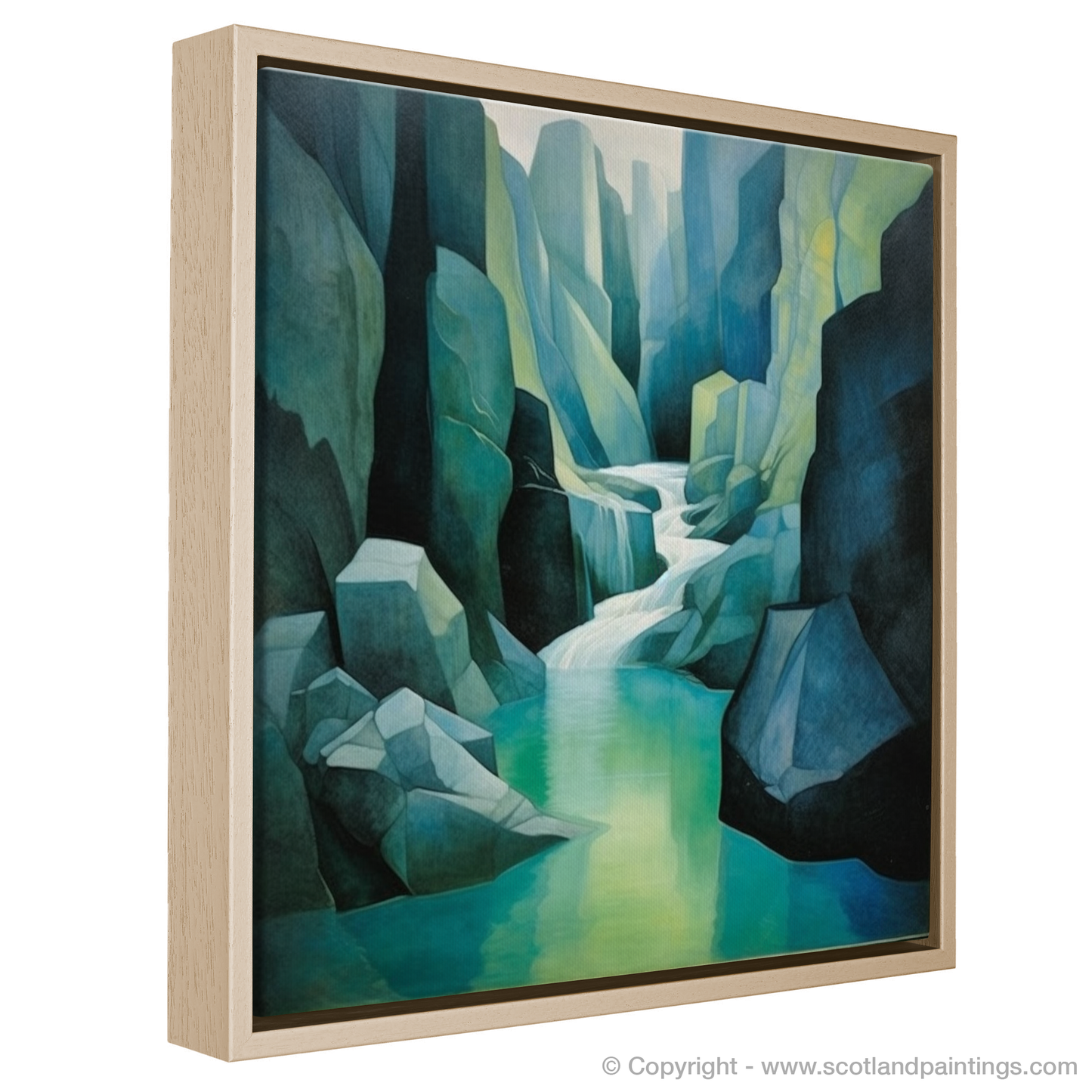 Cubist Interpretation of the Fairy Pools Isle of Skye