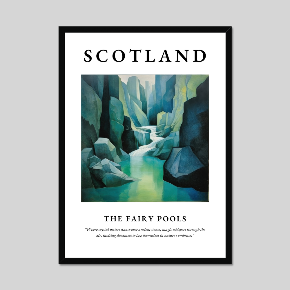 Poster of The Fairy Pools, Scotland.