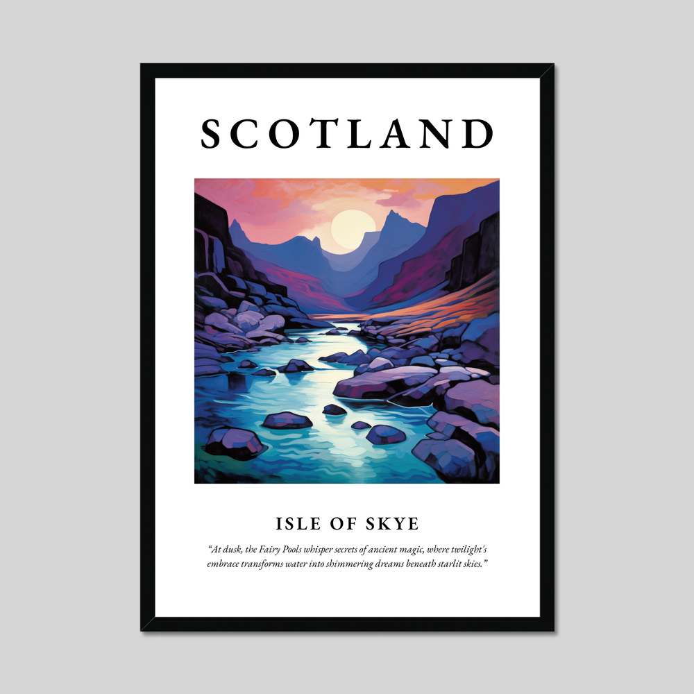 Poster of Isle of Skye, Scotland.