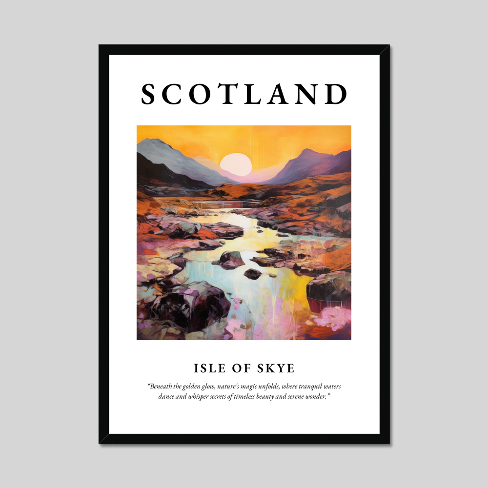 Poster of Isle of Skye, Scotland.