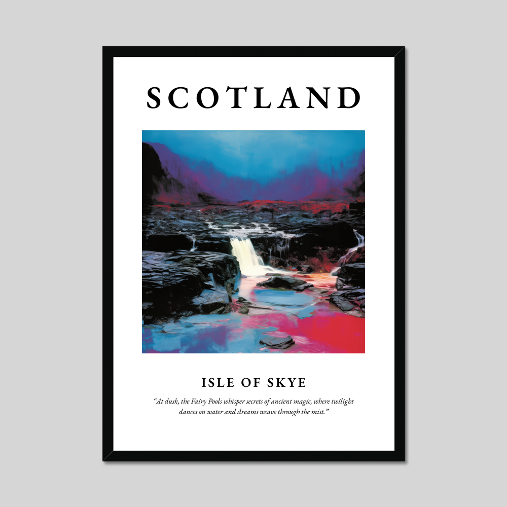 Poster of Isle of Skye, Scotland.