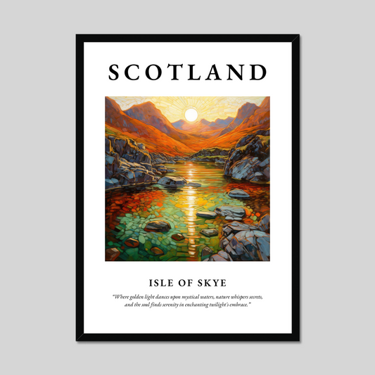 Poster of Isle of Skye, Scotland.