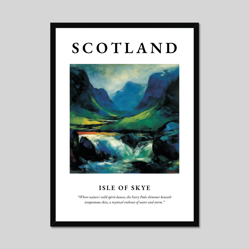 Poster of Isle of Skye, Scotland.