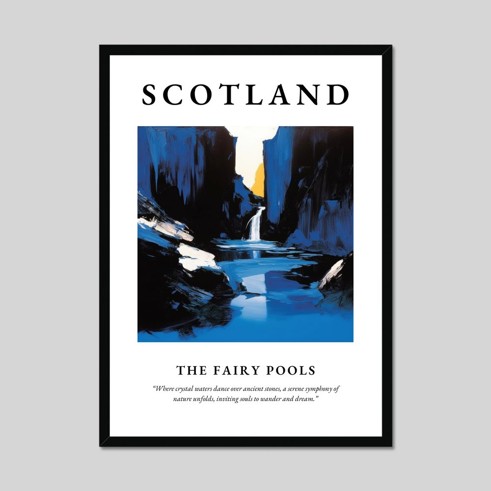 Poster of The Fairy Pools, Scotland.