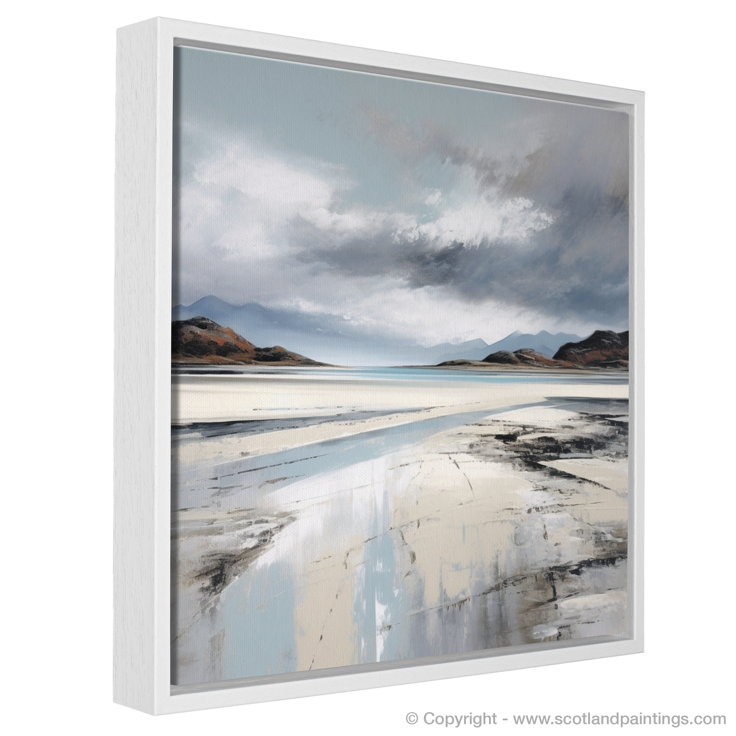 Storm over Silver Sands of Morar: A Minimalist Tribute to the Scottish Coast