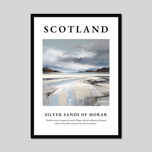 Poster of Silver Sands of Morar, Scotland.