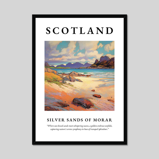 Poster of Silver Sands of Morar, Scotland.