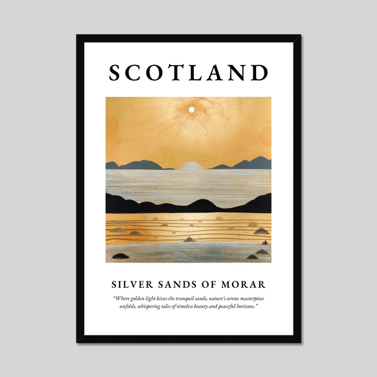 Poster of Silver Sands of Morar, Scotland.