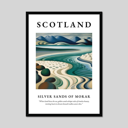 Poster of Silver Sands of Morar, Scotland.