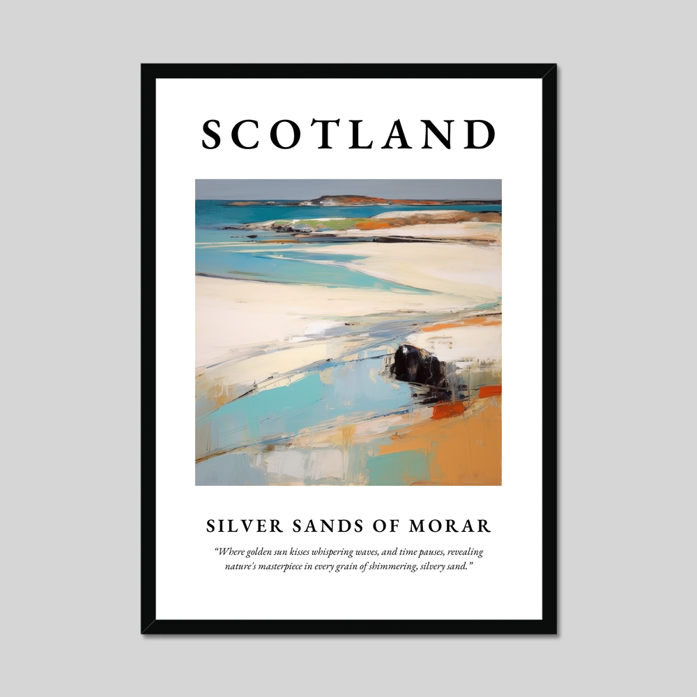 Poster of Silver Sands of Morar, Scotland.