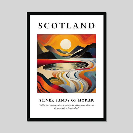 Poster of Silver Sands of Morar, Scotland.