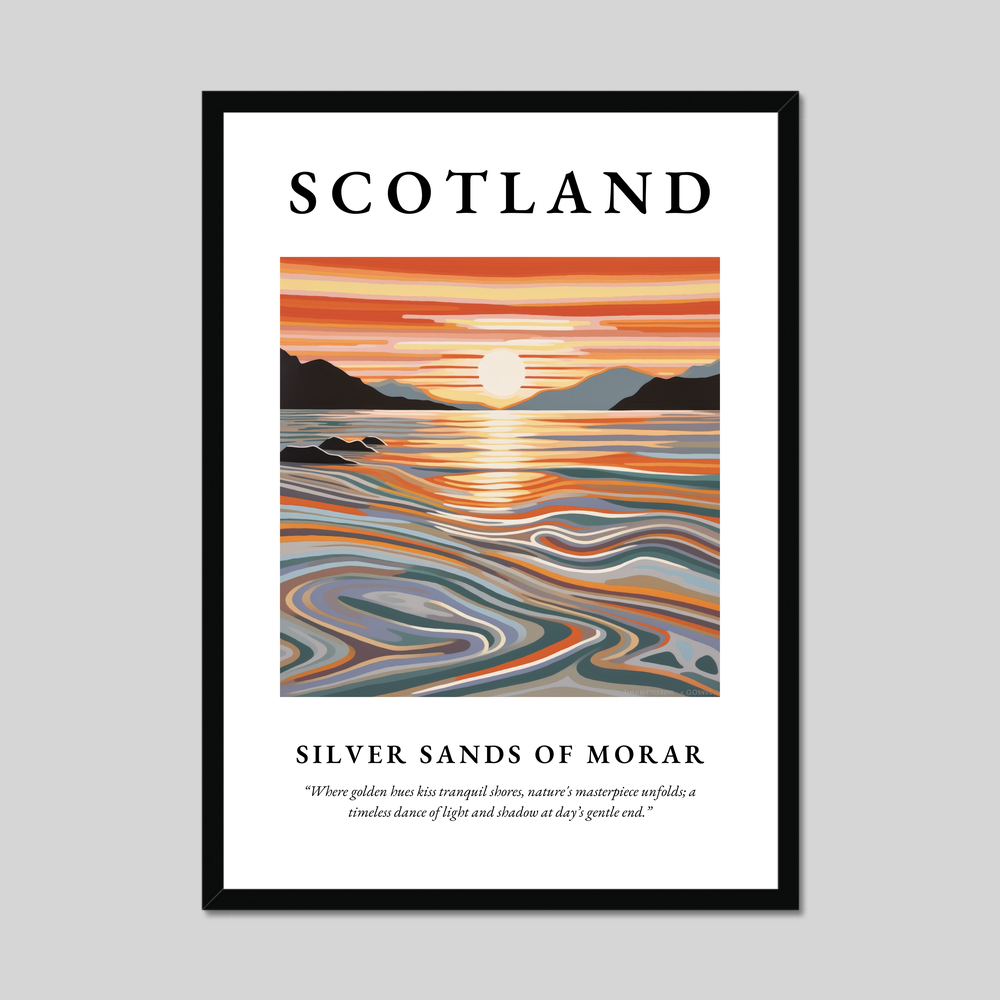 Poster of Silver Sands of Morar, Scotland.